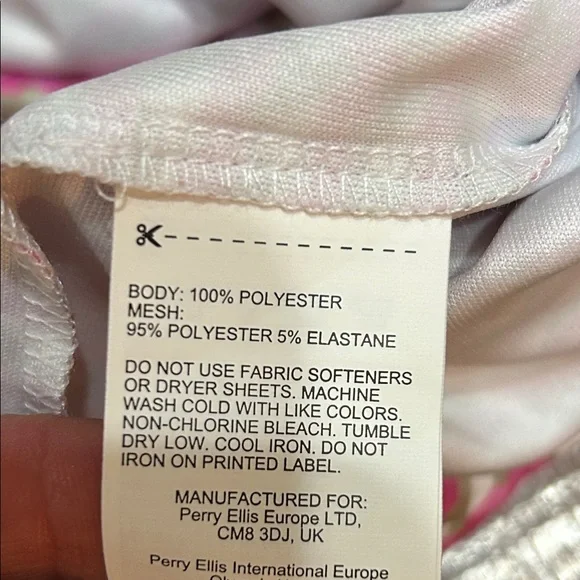 PGA Tour Pink and White XL Geometric golf Top - Picture 7 of 7